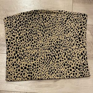 brandy melville animal print tube top